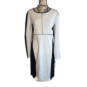 Rare NWT Narciso Rodriguez Black &  Ivory Dress Avant Garde Gothcore Size XL
